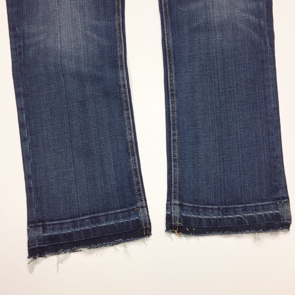 NWT CURRENT/ELLIOTT cropped straight jeans raw hem - Picture 5 of 8